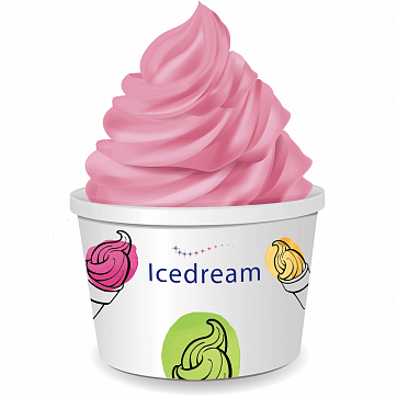 Клубничное мягкое мороженое Icedream сухая смесь для приготовления